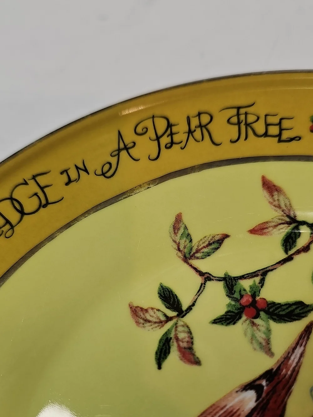 Anthropologie Partridge in a Pear Tree Stoneware Dessert Plate - 2024, As-Is